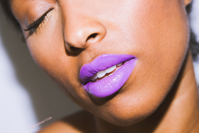 beautiful purple lipstick for dark skin k is for kinky 1