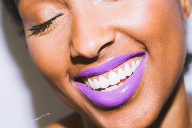 beautiful purple lipstick for dark skin k is for kinky 2