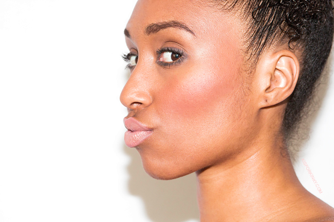 how to wear red blush for black skin kisforkinky 1