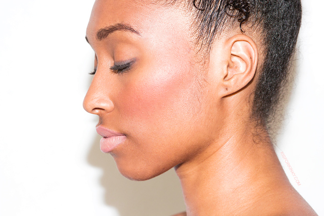 how to wear red blush for black skin kisforkinky 4